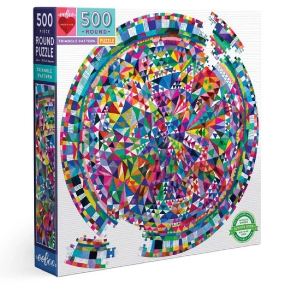 Eeboo Triangle patten 500 piece puzzle - Picture 3 of 5